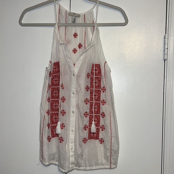 Joie white sleeves too with embroidery size large - Picture 2 of 5